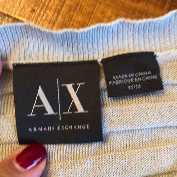 Armani light sweater light grey size M - Picture 4 of 5